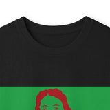 Long Sleeve Tee — Retro Religious Icon Graphic (Green/Red)