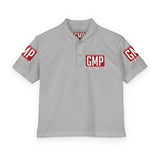 GMP Logo Youth Polo Shirt – White DryBlend® Kids Jersey
