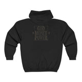 Jesus with Bandana Zip Hoodie – Streetwear Religious Graphic Full-Zip