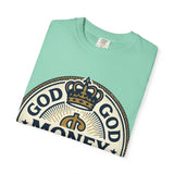 God Money Power T-Shirt — Crown Emblem Graphic Tee (God • Money • Power)