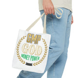 GMP GOD Money Power Tote Bag — Bold Financial Empowerment Canvas Tote