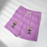 God Money Power Graphic Sweatshorts — Lightweight Fleece Casual Shorts