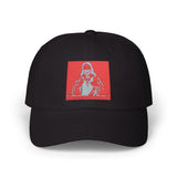 Dad Cap with Red Retro Santa Embroidered Patch