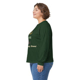 Long Sleeve Tee — "God · Money · Power" Graphic
