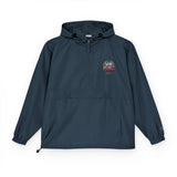 God Money Power- Black Packable Anorak Jacket — Small Chest Floral Logo