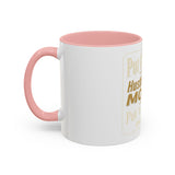 Inspirational Coffee Mug — “Put God First, Hustle for the Money”