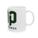 GMP Ceramic Mug — "Good Money Power" Bold Logo Coffee Cup (11oz & 15oz)