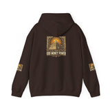Pyramid Sunburst Hoodie — Mystical Egyptian Graphic Hooded Sweatshirt