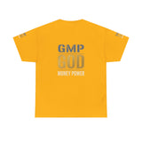 GMP GOD Money Power T-Shirt — Bold Gold Logo Tee