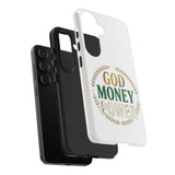 Phone Case — "God Money Power" Inspirational Religious Design