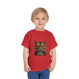 Toddler Tee — Tiger Face "God Money Power" Graphic