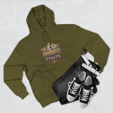 Hoodie — 'God Money Power' Vintage Emblem Fleece Hoodie