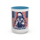 God, Money, Power Coffee Mug — Patriotic Street Art Accent Mug (11/15oz)