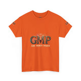 GMP "God Manly Power" Graphic Tee — Bold Logo Cotton Shirt