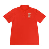 Money Power Polo — Men's White Sport Polo with 'GMP Money Power' Gold Dice Emblem