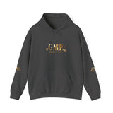 God • Money • Power Hoodie — White Pullover with Gold GMP Logo