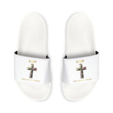 Religious Cross Slide Sandals - Men's Removable-Strap Pool Slides