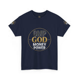 GMP GOD Money Power Tee — Bold Faith & Prosperity Graphic T-Shirt