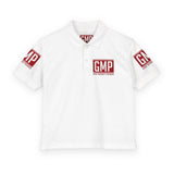 GMP Logo Youth Polo Shirt – White DryBlend® Kids Jersey