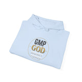 GMP GOD Money Power Hoodie — White Graphic Logo Streetwear Hoodie
