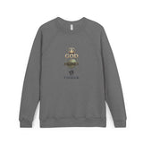 God Money Power Raglan Sweatshirt — Faith & Ambition Graphic Crewneck