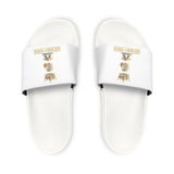 Men's White Slide Sandals with Removable Strap — Casual Pool & Shower Slides