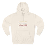 Three-Panel Fleece Hoodie