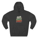 God Money Power Hoodie — Retro Bold Graphic Pullover