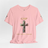God Money Power Cross Tee — Christian Faith Graphic T‑Shirt
