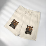 Tiger Face 'Good Mood Power' Fleece Sweat Shorts