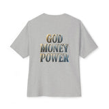 God Money Power Tee — Graphic Oversized Boxy T-Shirt