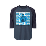 God Money Power Graphic Raglan Shirt