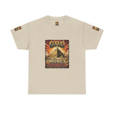 Graphic Tee — "God Money Power" Pyramid Vintage Religion Streetwear