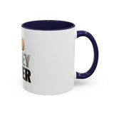 God Money Power Accent Coffee Mug — Inspirational Faith & Wealth Quote