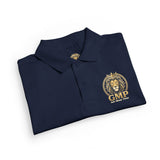 Youth Polo Shirt – Gold Lion Crest "GMP" School/Team Logo