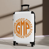 GMP 'God Money Power' Carry-On Suitcase — Bold Religious Travel Luggage