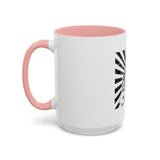 Coffee Mug — 'God Money Power' Bandana Jesus Black Accent Mug (11/15oz)