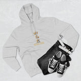 God Money Power Hoodie — Crown & Coin Vertical Graphic Fleece Hoodie