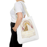 Tote Bag — 'God Money & Power' Pyramid Graphic Tote