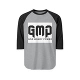 Raglan Shirt — GMP (God Money Power) Logo Baseball Tee