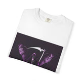 Angel Of Death- T-Shirt — Gothic Angel Wings Graphic Tee (Purple Reaper Design)