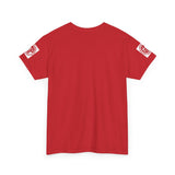 GMP 'God Money Power' Logo Tee — Red Crest Graphic T-Shirt