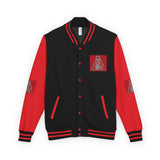 Letterman Jacket — 'God Money Power' Graphic Varsity Jacket