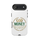 Phone Case — "God Money Power" Inspirational Religious Design