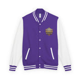 Letterman Jacket — 'God Money Power' Retro Crest Varsity Jacket