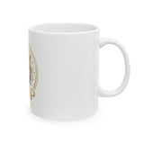 Lion Crest Ceramic Mug — "GMP (God • Money • Power)" Inspirational Coffee Cup