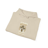 Money Power Hoodie — Gold Coin Stack Graphic Hooded Sweatshirt