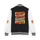 Letterman Jacket — "GMP God Money Power" Retro Varsity Jacket