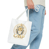 Lion Crest Tote Bag — GMP Gold Emblem Canvas Tote