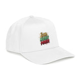 Mid Profile Baseball Cap — "God Money Power" Embroidered Retro Logo Hat